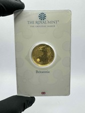 The Royal Mint 1/4th 999.9 Fine Gold Britannia Cased