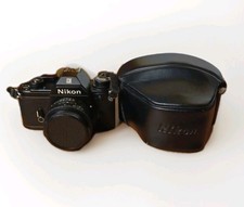 Nikon EM 35mm Film Camera w Nikon Series E 50mm f/1.8 Lens Tested Works Great