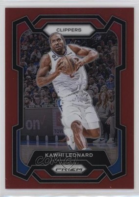 2023-24 Panini Prizm Red Prizm 109/299 Kawhi Leonard #4 1c3k