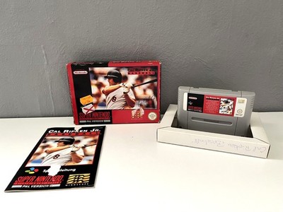 SNES - Cal Ripken Jr. Baseball - in OVP mit Anleitung - Super Nintendo