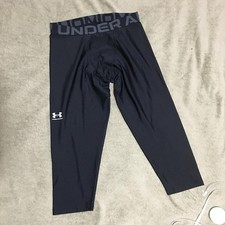 Under Armour Boys Fitted HeatGear Leggings Size Youth XLarge Black Athletes