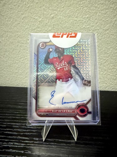 Elly De LA Cruz #BCMA-ED 2022 Bowman Chrome Mega Box Mojo Autographs card