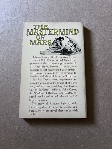 THE MASTERMIND OF MARS by Edgar Rice Burroughs vintage Ace paperback VERY GOOD - Picture 2 of 3