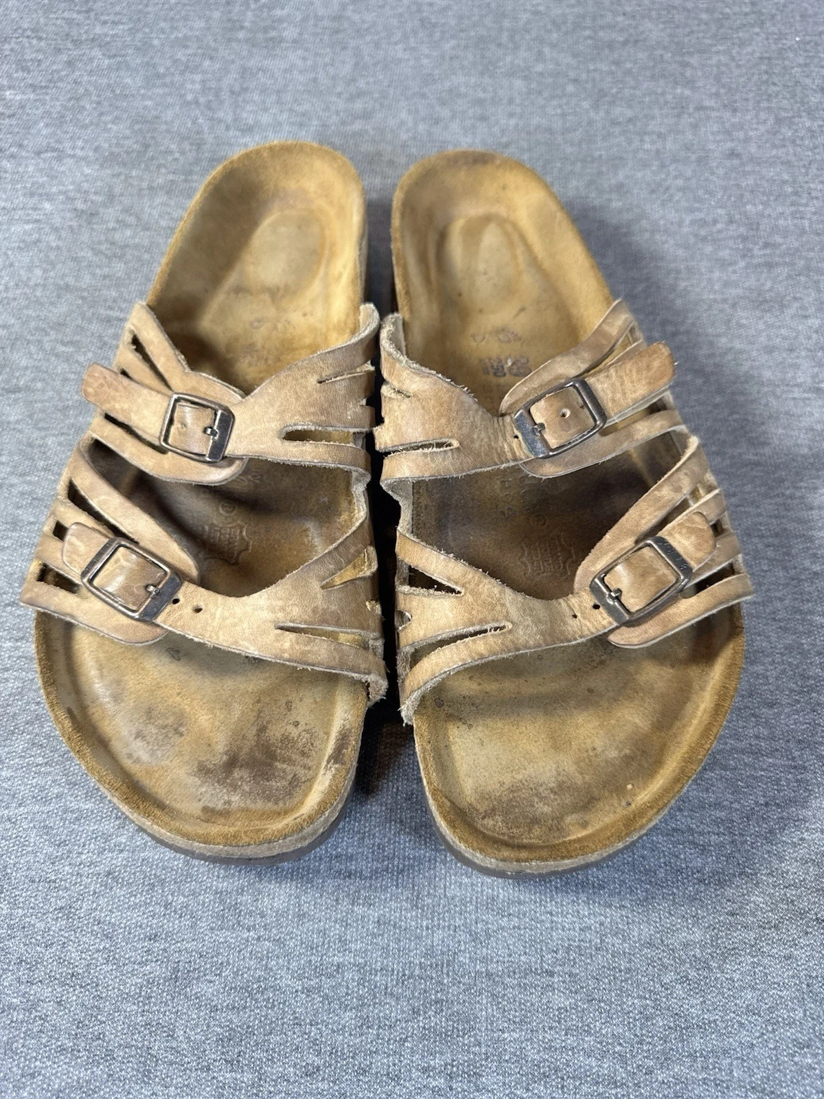 Birkenstock Women's Granada Soft Footbed Tobacco Oiled Sandal Size 39 US 8.5