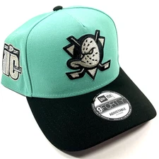 New Era Anaheim Ducks Exclusive DIAMONDS Mint 9FORTY A-Frame Snapback Hat Cap
