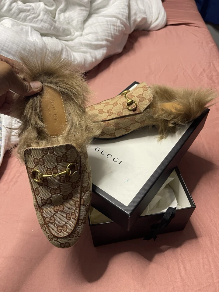 Gucci Princeton Fur Slides