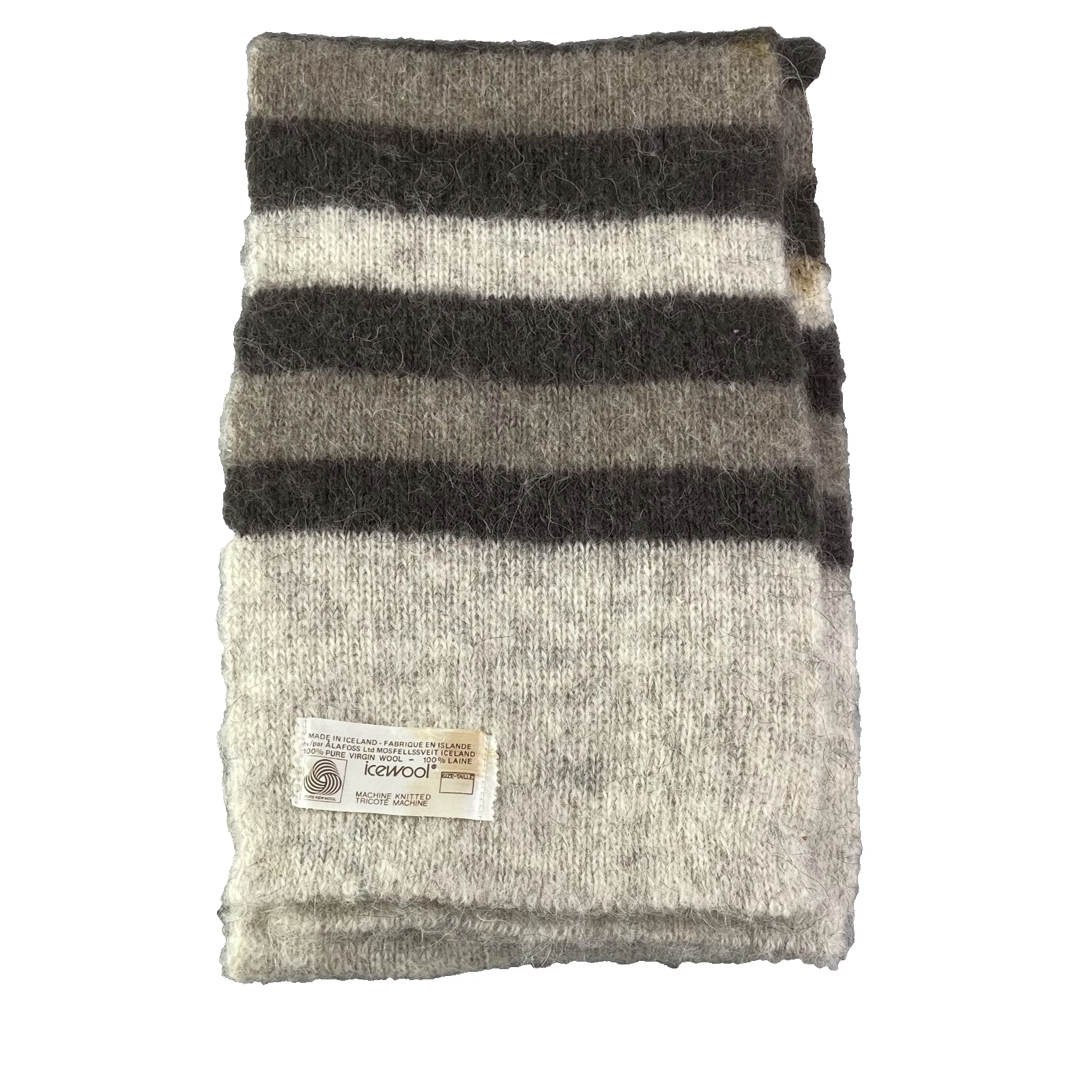 100% Virgin Wool Scarf Beige Striped Knit Classic Fall Academia Preppy Winter
Opens in a new window