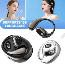 Bluetooth Translator Earbuds 138 Language Two Way Real Time Smart Translation US