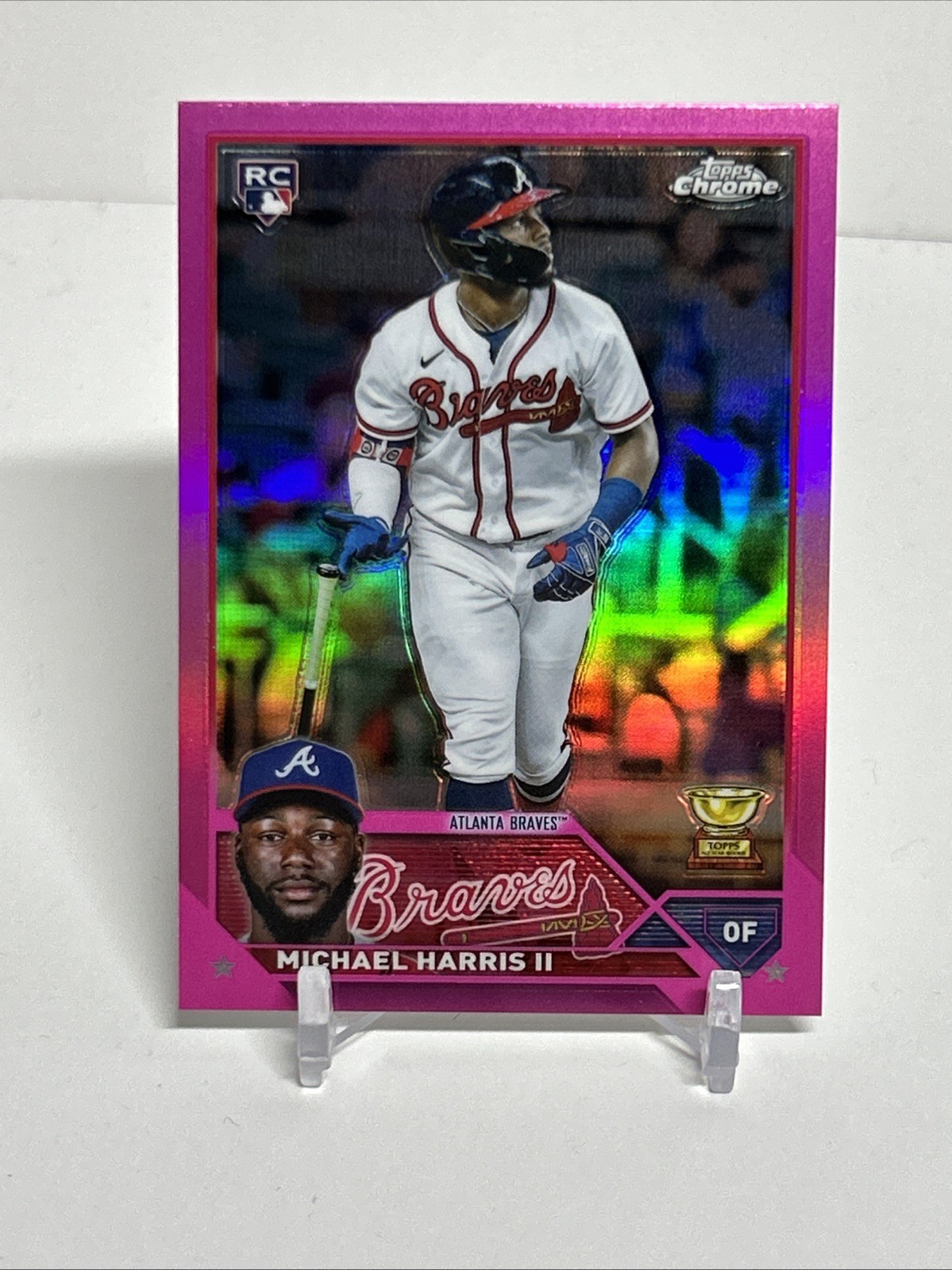 2023 Topps Chrome - Michael Harris II #79 Pink Refractor (RC)