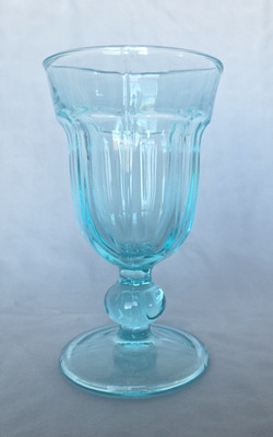 Cafe Turquoise Water Goblet by Pottery Barn