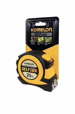 25' Self-Lock Evolution Tape Measure - Durable Nylon Coated Blade, 1-Pack