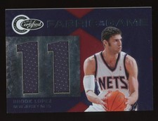 2010-11 Panini Certified Fabric of the Game #27 Brook Lopez Patch, SN 267/299