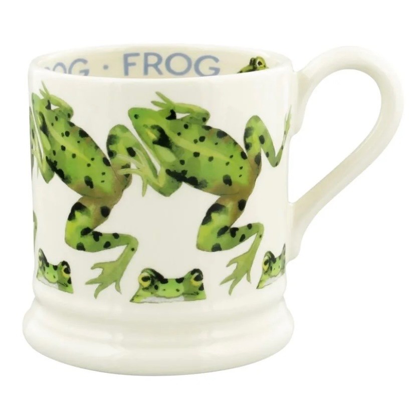 Emma Bridgewater Pottery Frog 1/2 Pint Mug - New First Quality  - Frogs
