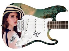 Lana Del Rey Autographed Custom Graphics Guitar