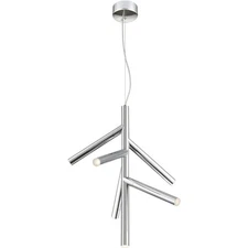 Z-Lite 917-6CH-LED Forest LED 20.25 inch Chrome Pendant Ceiling Light in 6