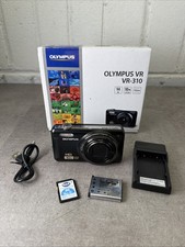 Olympus VR-310 14MP Digital Camera - Black - Working & Complete
