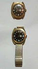 New Listing(2) LOT Vintage 1970's TIMEX Marlin Wind-Up Brown Telephone Dial Watch Head