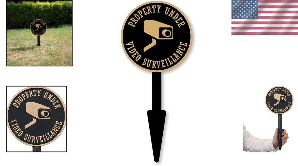 Video Surveillance Yard Sign - Rustproof Aluminum - Image 2 of 4