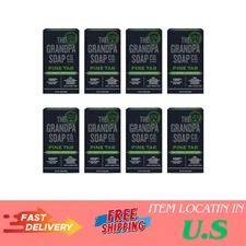 Pine Tar Bar Soap for Men- Made With Pine Tar Oil, 3 in 1 Cleanser Deodorizer an