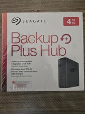 Seagate Backup Plus Hub 4TB Desktop External HDD USB Hub for Mac/PC Black