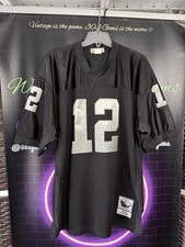 Mitchell & Ness Ken Stabler #12 Oakland Raiders STITCHE 1976 NFL Football Jersey