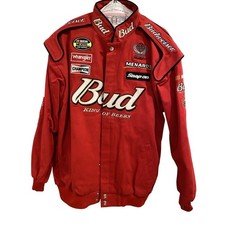 Vintage Chase Authentics NASCAR Dale Earnhardt Jr. Budweiser Jacket Sz XL NWT