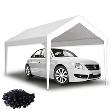 10x20ft Carport Replacement Canopy Cover, Waterproof & UV Protected Tarp