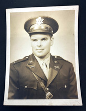 WWII US Army Officers 7 x 9 Portrait Photo