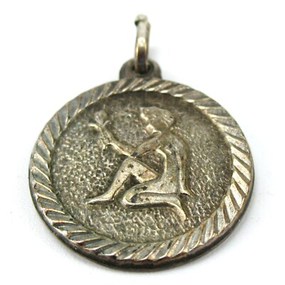 Sternzeichen Anhänger JUNGFRAU 835er Silber Horoskop Silver Charm Virgo Zodiac