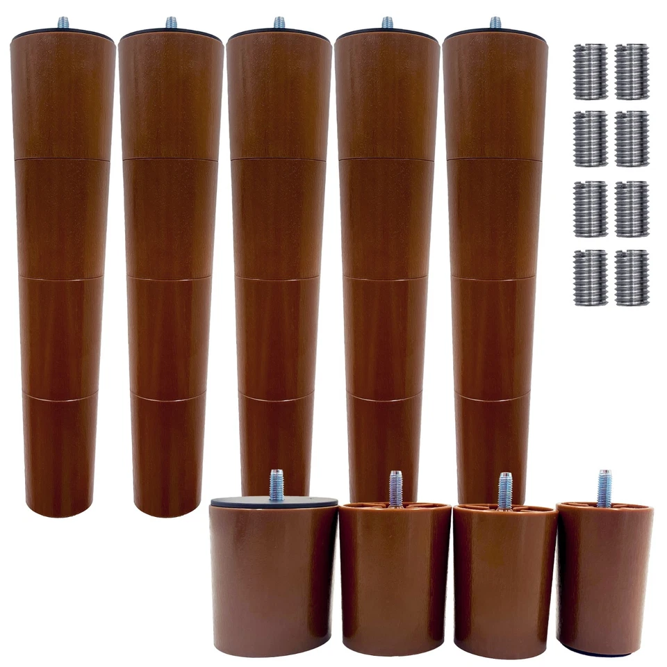 Base de cama ajustable de café de 12" 6 piezas patas de soporte para roscado M8 M10 Foto 2 de 4