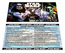 Stern Star Wars Premium Pinball Custom Apron Instruction Cards