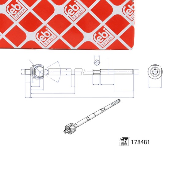 febi 178481 Spurstange Axialgelenk Gelenkstange FüR Ford Ecosport Vorne 2180383-image
