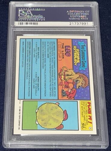 Spazzatura secchio bambini 15a serie #617b Slasher Asher PSA 10 GEM MINT Os15 fustellato - Foto 2 di 2