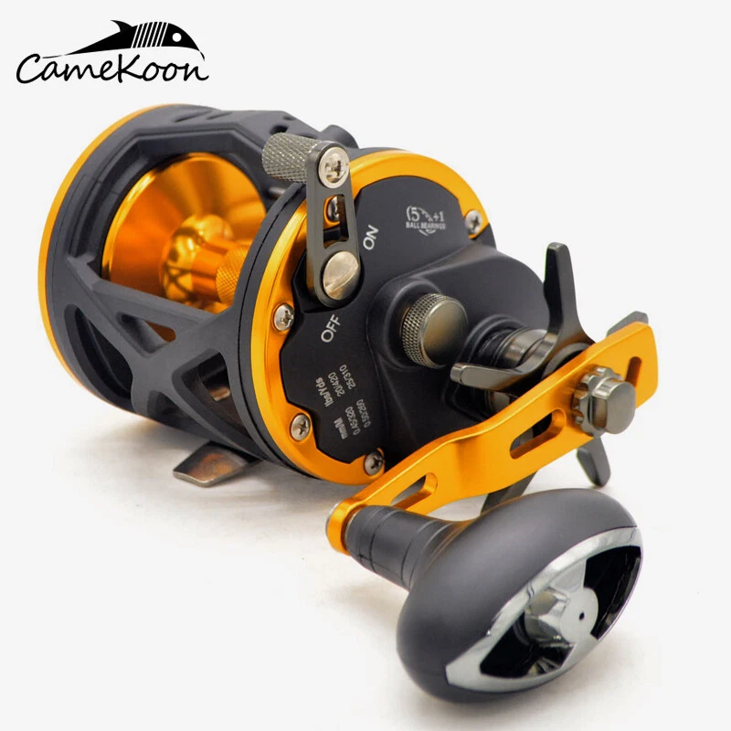 CAMEKOON Sternbremse Angelrolle 30 40 Rechtshand Multirolle mit Schnurführung - Bild 3 von 4