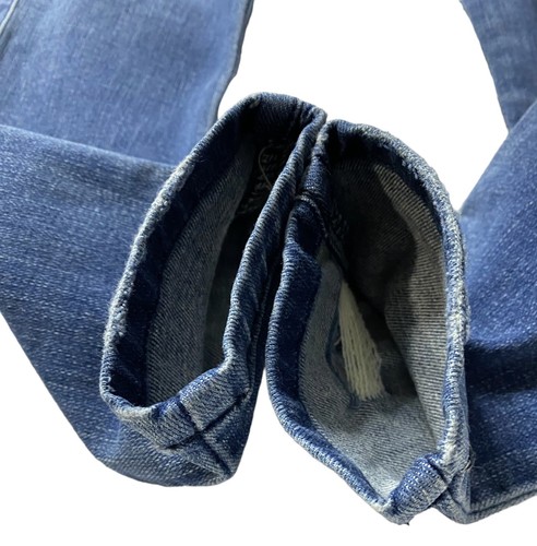 24 26"X27" James Jeans Blue Stretch Skinny Distressed Made in USA Twiggy Ankle - Picture 8 of 9