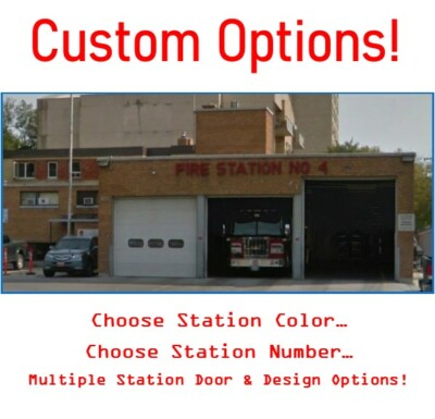 Fire Station Fire House with Drive Through Bays Z Scale 1:220 NEW Hollow Design!