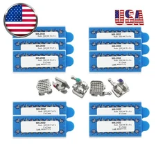 Dental Orthodontic Brackets Metal Braces MIM Mini Roth 022 345 Hooks 10 packs