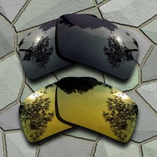 US Grey Black Golden Polarized Lenses Replacement For-Costa Del Mar Reefton