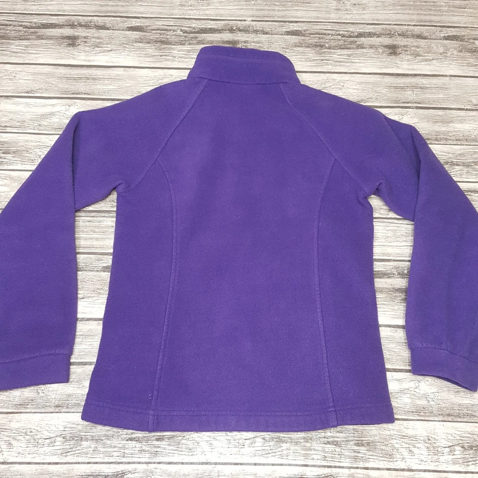 Columbia Talla M Niños Niñas Chaqueta Polar Cremallera Completa Manga Larga Púrpura Foto 4 de 4