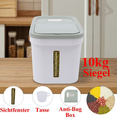 10 kg großer Vorratsbehälter für Lebensmittel, Mehlbehälter, Reisspender großer