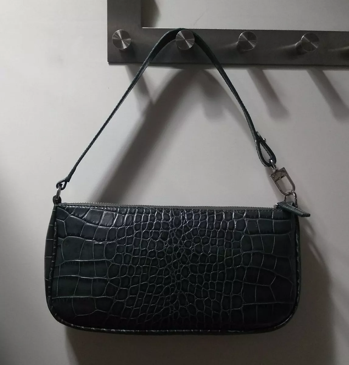 By far green rachel bag crocodile