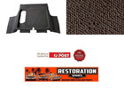 <!--F#f_0-->HOLDEN FB EK SEDAN BOOT MOULDED BROWN LOOP CARPET with spare wheel cut out<!--F/-->