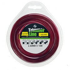 Square 2.4mm 2 x 15m Long Strimmer Trimmer Brush Cutter Line Petrol Spool Refil 0.20 per metre