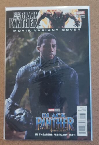 Rise Of The Black Panther #1C, variante fotografica film Chadwick Boseman, 2018 - Foto 1 di 1