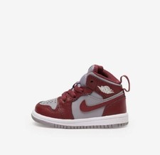 Nike Air Jordan 1 Mid Sneaker DQ8425 615 Cherrywood Red Grey Toddler Size 4C