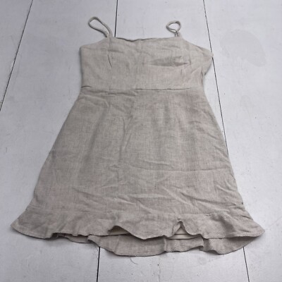 One Clothing Beige Linen Blend Mini Dress Women's Size Medium | eBay One Clothing Beige Linen Blend Mini Dress Women's Size Medium | eBay