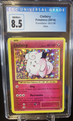 Clefairy graded CGC 8.5 for sale on eBay
