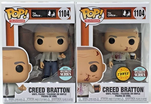 Funko POP!  The Office Creed Bratton #1104 CHASE & Common Specialty Ser Set of 2