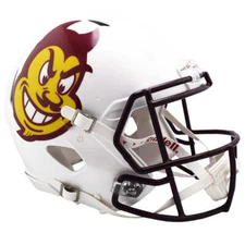 ASU Sun Devils White Sparky Riddell Speed Full Size Authentic Football Helmet