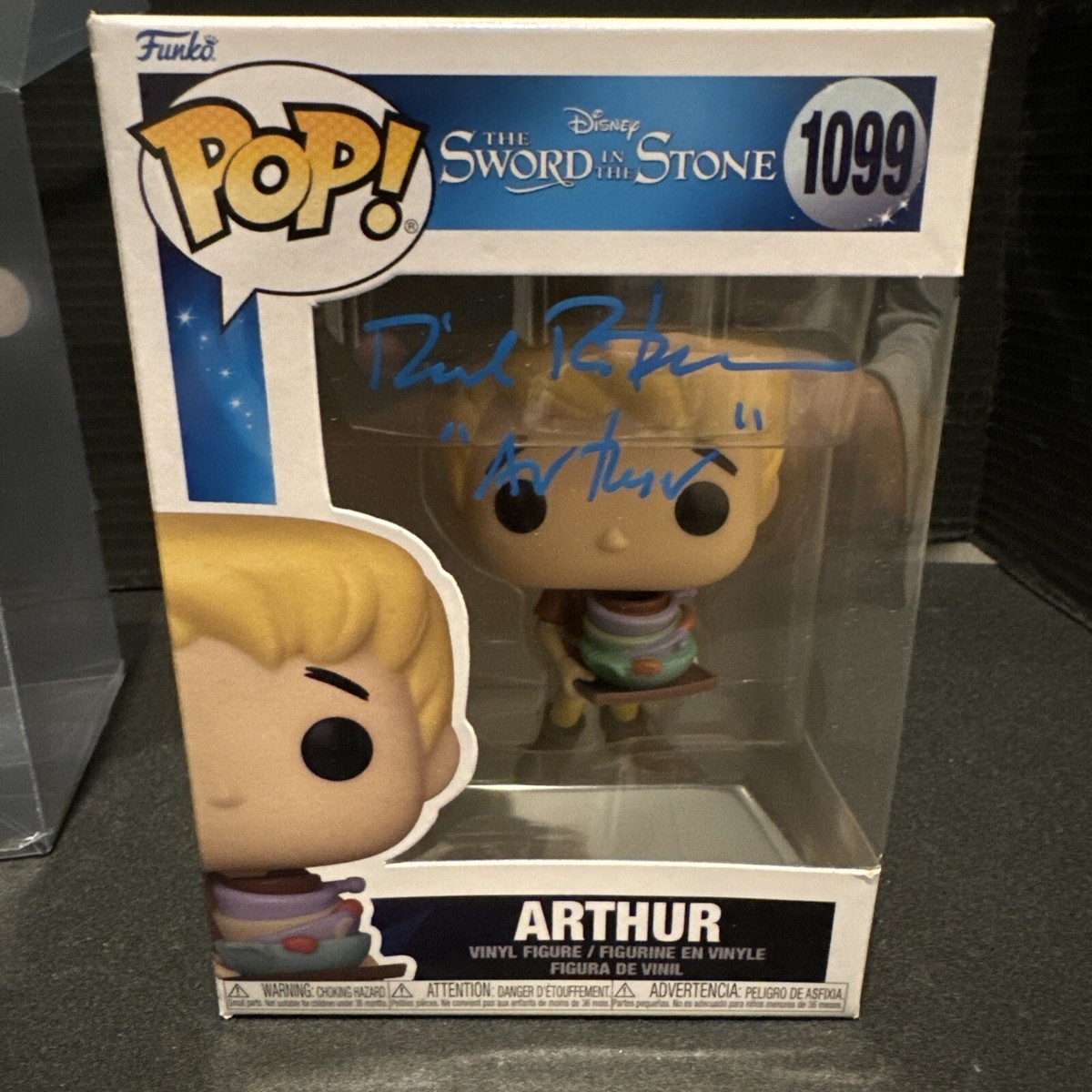 RICHARD REITHERMAN SIGNED DISNEY SWORD IN THE STONE ARTHUR FUNKO
